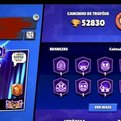 Conta Brawl Stars Antiga (2019) 94/ 99 Brawlers | 52830 Troféus | High End