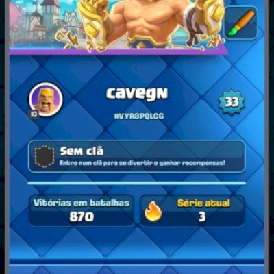 CONTA DE CLASH ROYALE ARENA 19, 4 EVOLUÇOES E 2 HEROIS