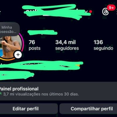 Conta instagram34.000 mil seguidores reais e engajados