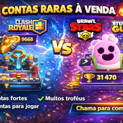 Conta brawl Star+ clash Royale + stumble guys 