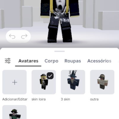 Conta de Roblox com skin 