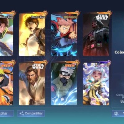 Conta mobile legend top cheia de colab oportunidade 