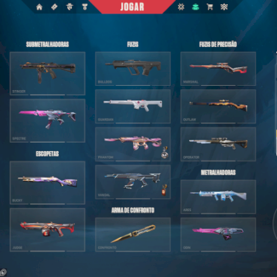 VENDO CONTA VALORANT COM MUITA SKINS, BARATO