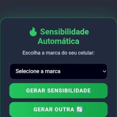 sensibilidade freefire atualizada