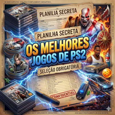 Planilha Secreta Dos Melhores Jogos De Ps2