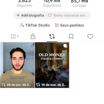 VENDO CONTA DO TIKTOK COM 10K DE SEGUIDORES 