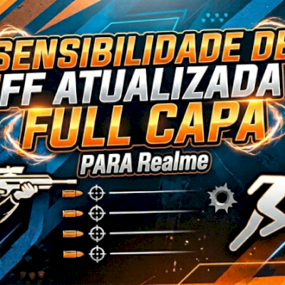 🔥 Sensibilidade Free Fire Realme – Full Capa + DPI 100% Calibrada 🔥