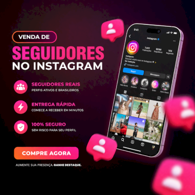 SEGUIDORES BRASILEIROS  PARA INSTAGRAM - PROMOÇÃO - SEGUIDORES INSTAGRAM