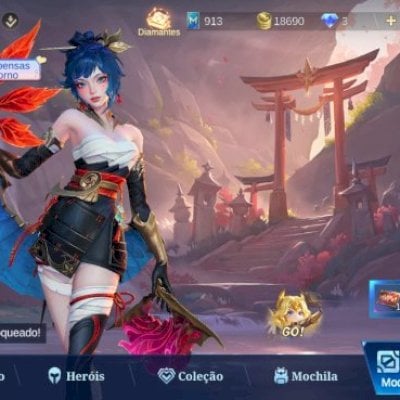 CONTA Mobile Legends C/ 55 HERÓIS E 44 SKINS