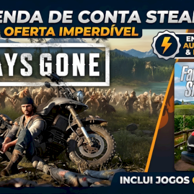 Conta Steam com Days Gone + FARMING Simulator 2022