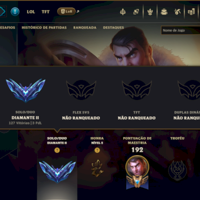 Diamante 2 com 65 Champs e 13 Skins