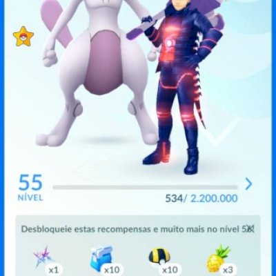 Nvl 55, Mewtwo 100%, 211 lend. 63 shiny