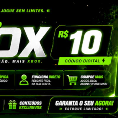 GIFT CARD XBOX R$10 – CÓDIGO DIGITAL 💚 