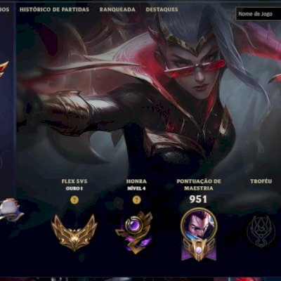 Conta lol com 442 skins
