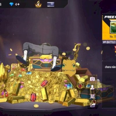 Conta de FF+500 peitas, 8 anos de idade 