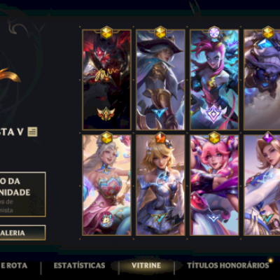 Conta top com skin da jhinx 