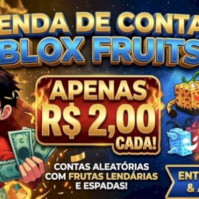 [+BARATO] [+TOP] Contas Variadas com Frutas e LVL 1000+ 