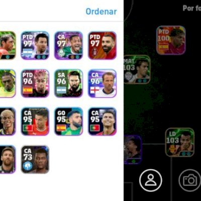 Conta de efootball com excelentes jogadores 