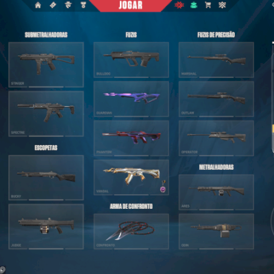 CONTA VALORANT FULL ACESSO VARIAS SKINS
