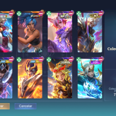 Conta boa com muitas skins top demais 