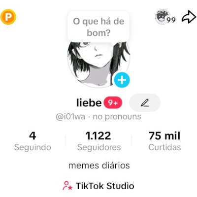 CONTA DO TIKTOK 