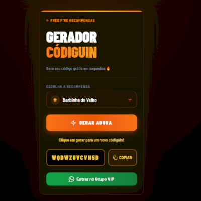 Gerador de Códiguin free fire 