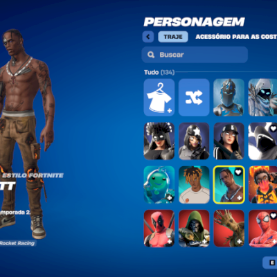 Conta Fornite - Travis Scott +120 skins