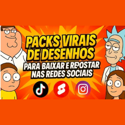 Packs Virais de Desenhos virais TikTok e Shorts! Atualizado