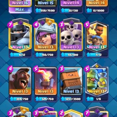 Conta level 52 8500 troféus e cartas boas