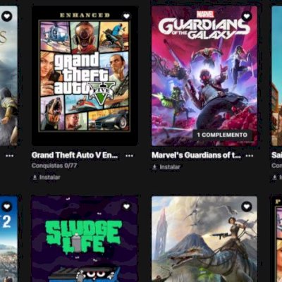  GTA V + Hogwarts Legacy + 7 Jogos | Conta Epic Games