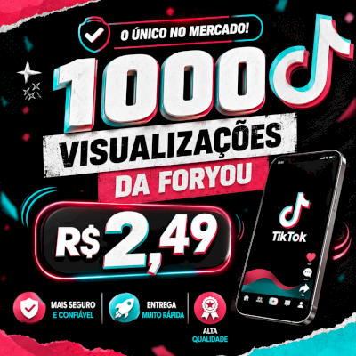 👑 VIEWS DIRETAMENTE DA FORYOU | ✨️ O MELHOR PREÇO DO SITE | ✅️ ENTREGA RÁPIDA 