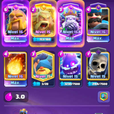 CONTA DE CLASH ROYALE TOP PERFEITA PARA CAMPEONATOS E LEADER
