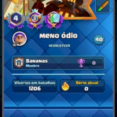 Conta Clash Royale Arena 21 |8.399Troféus|118 Cartas|9 Evoluções|Nível 40