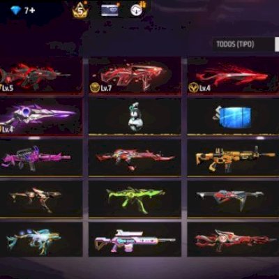 CONTA DE FREE FIRE COM 7 ANOS DE CRIADA