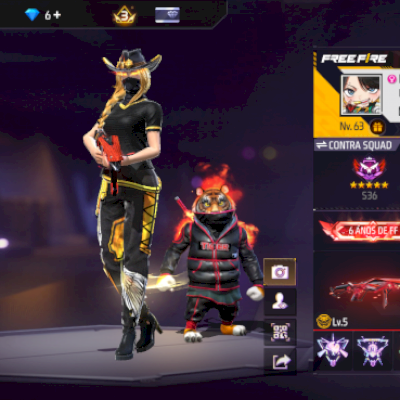 Conta de ouro, 6 anos. Nível 63 muita skins de arma e roupa