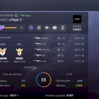 Vendo conta level 300 e antiga