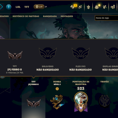 Unranked com 125 Champs e 180 Skins ( TOP / MID / JG ) - ( Nivel 421 )