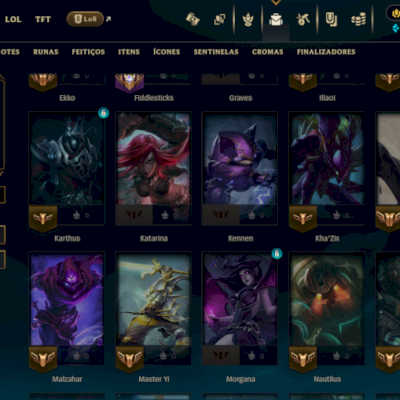 Conta Smurf de LEAGUE OF LEGENDS(LEVEL 30)Full acesso(10 PARTIDAS PARA IR RANKED
