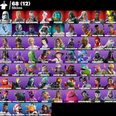 Conta Fortnite | 68 Skins | Champion PJ | Entrega automática!