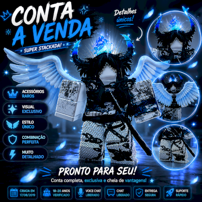 🎮🔥 CONTA ROBLOX SUPER STACKADA 🔥🎮
