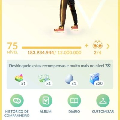 Conta pogo medalha nivel 50