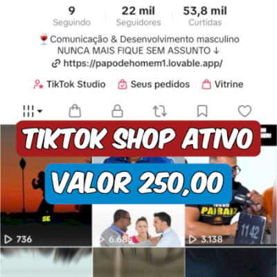  VENDO CONTA TIKTOK COM 22K DE SEGUIDORES[ENGAJAMENTO REAL]