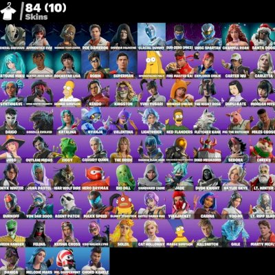 Conta Fortinite | 84 skins | Hatsune Miku | Homer Simpson | Superman