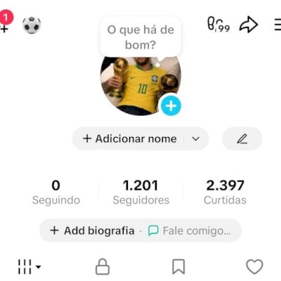 CONTA TIK TOK 1,2K SEG E 2,3K DE CURTIDAS (CONTAS TIK TOK)