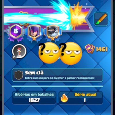 Conta Clash Royale Arena 28 Torre do rei 15 Emblema de 8 anos 