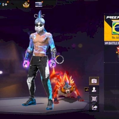 Conta de Free Fire gemada