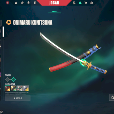 Contas Valorant e LoL muitas skins