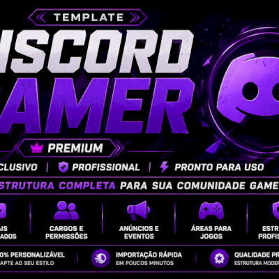 Templates Discord Gamer Premium | Exclusivo, Profissional e Pronto para Uso