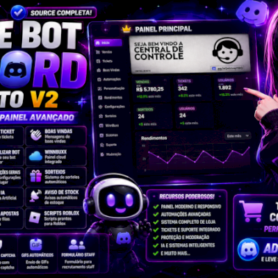 🤖 SOURCE BOT DISCORD COMPLETO 
