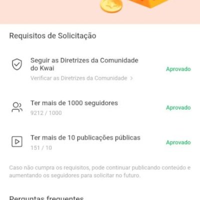 ​⚡ Conta Kwai Selo Ouro | 9.2k Seg. | 2.5M Views | Monetizada (Afiliado)